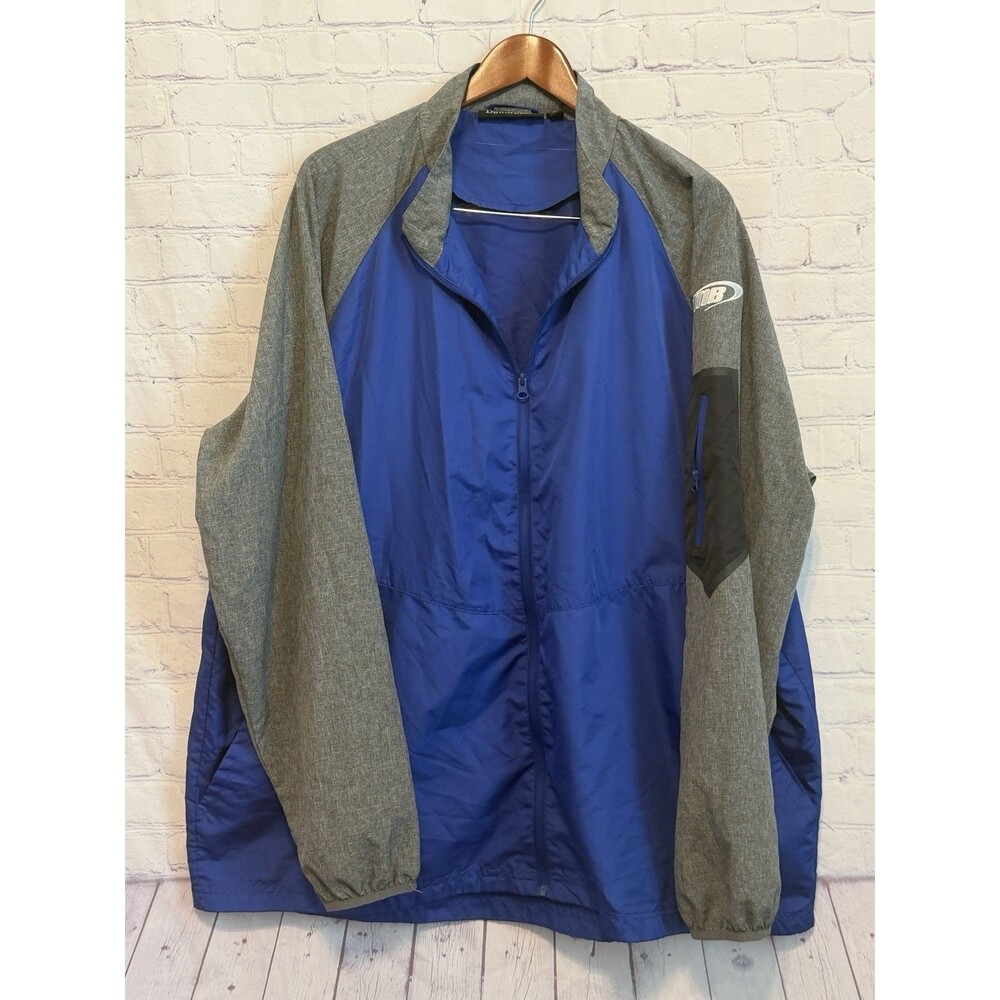 Dunbrooke Hurricane Men’s 3XL Windbreaker Jacket Blue Gray Full Zip Lightweight